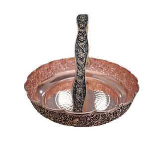 سبد میوه خوری مسی مدل گلبرگ
