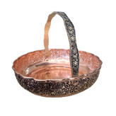 سبد میوه خوری مسی مدل گلبرگ